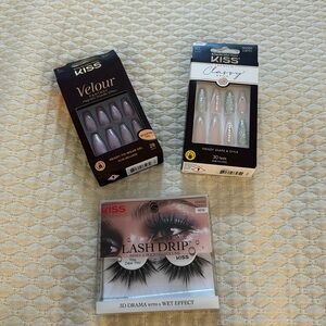 Kiss Press-On Nails and Lash Bundle